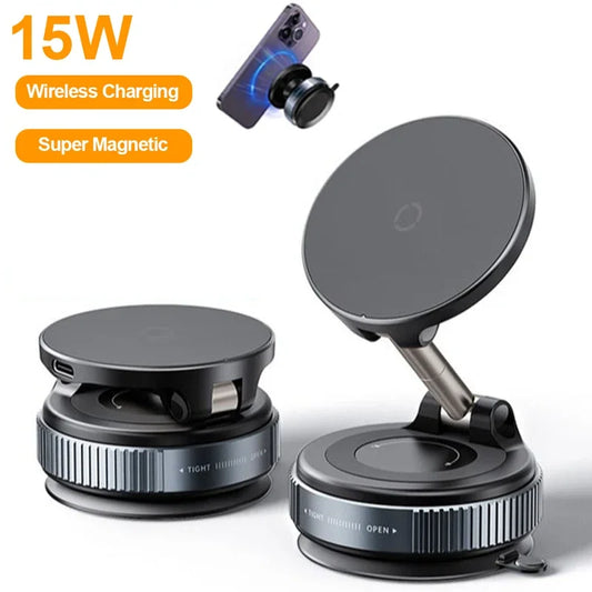 15W Wireless Charging Magnetic Car Phone Holder