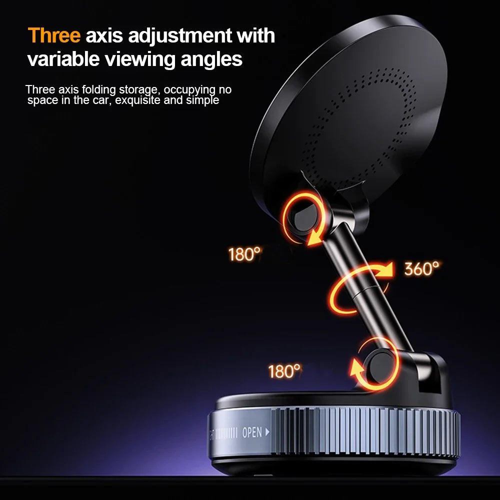 15W Wireless Charging Magnetic Car Phone Holder